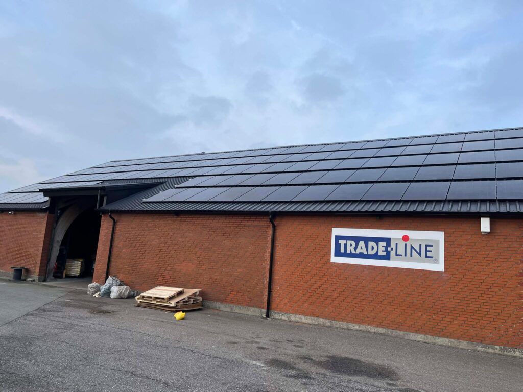Trade Line – 50 kwp Solceller og 1 BESS samlet i én intelligent energiløsning